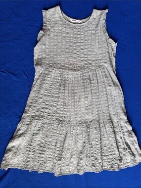Sonoma Sage Textured Sleeveless Midi Dress